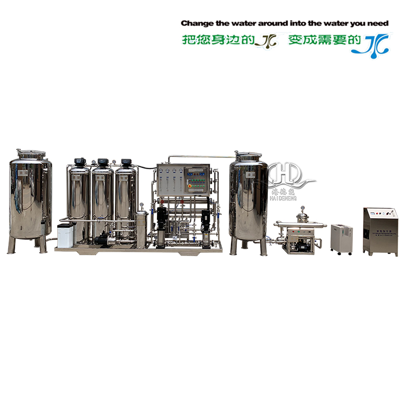 HDNRO-500型帶軟化二級反滲透純化水設備帶臭氧