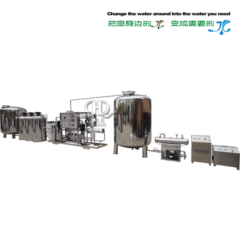 HDNRO-3000型全自動(dòng)二級反滲透純化水系統(tǒng)帶紫外線臭氧滅菌器(人機(jī)界面)